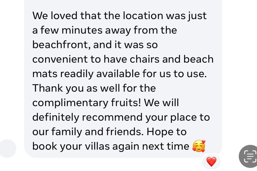 Weekend guests at Lubáy Villas